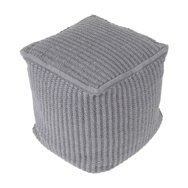 Stafford Pouf- Gray by Surya - Image 2